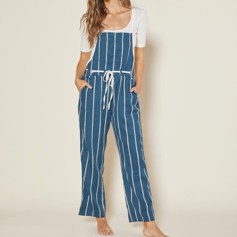 NWT OUTERKNOWN | Topanga Striped Overalls - Picture 4 of 5